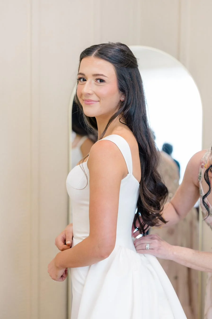 Hair and makeup details at Gateley Hill Gardens