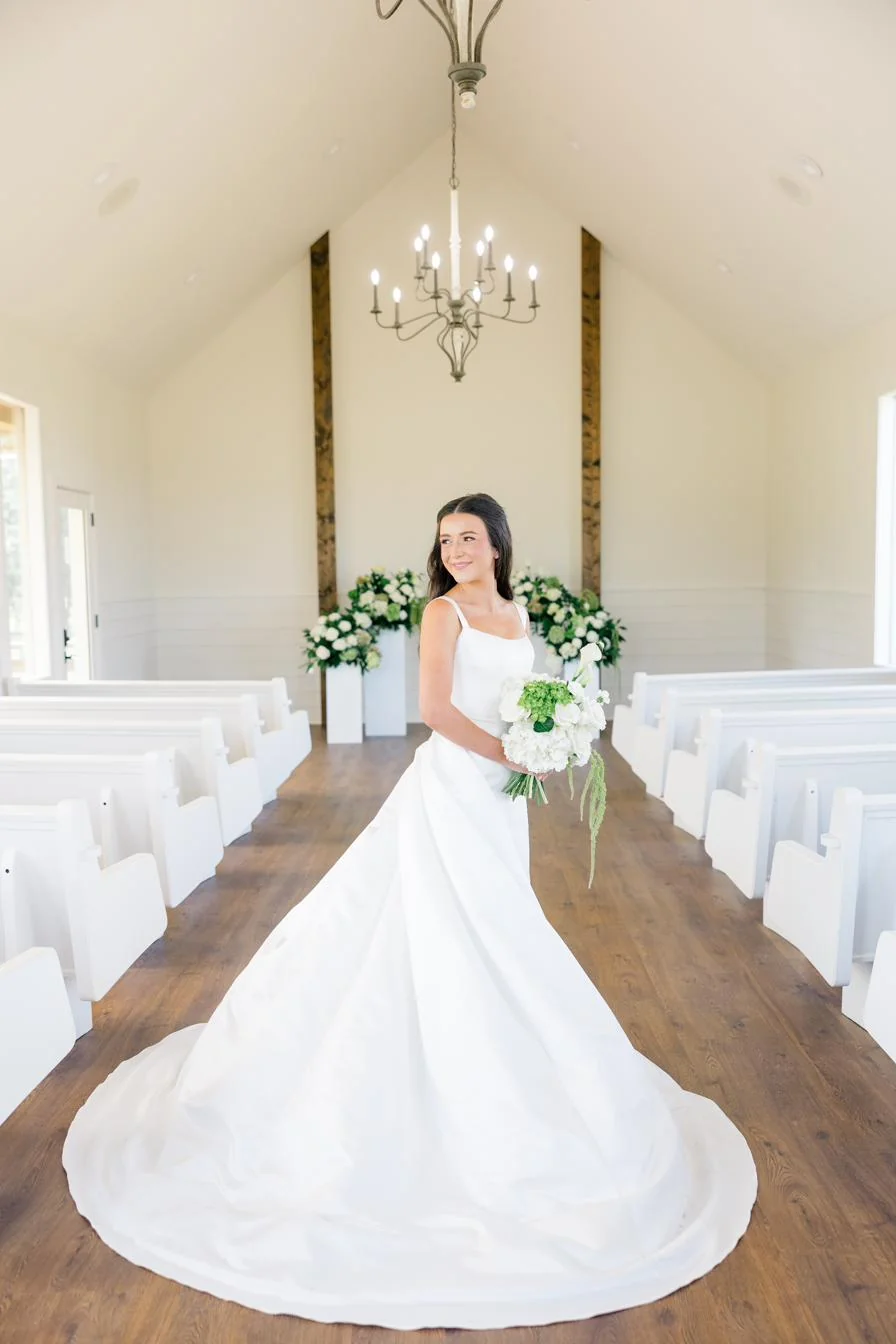 A quiet moment in the bridal suite